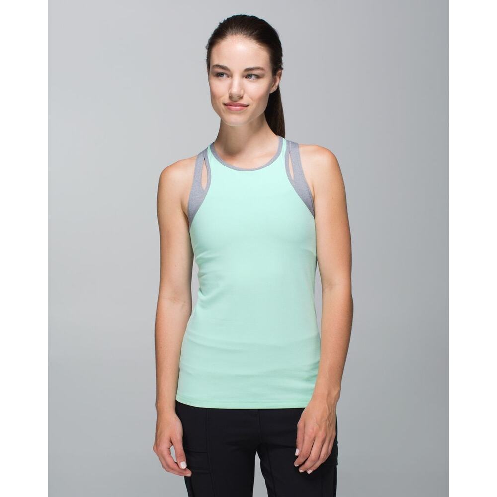 Lululemon Inspiration Tank Toothpaste Heathered Slate